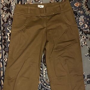MAYLE vintage inspired cropped khaki pant